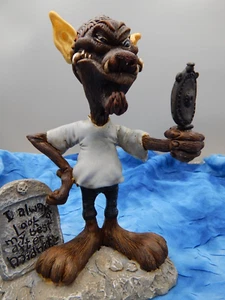 Wolf und Spiegel Horror Halloween Dekofigur Monster - Bild 1 von 5