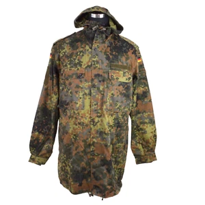 Bundeswehr Flecktarn Militär Parka Jacke GR12 L Tall Kapuze Woodland - Bild 1 von 15