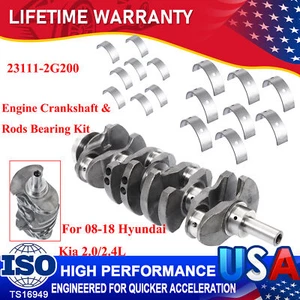 Engine Crankshaft Rods Bearing Kit For Hyundai Sonata Kia Forte Optima 2.4L DOHC - Picture 1 of 14