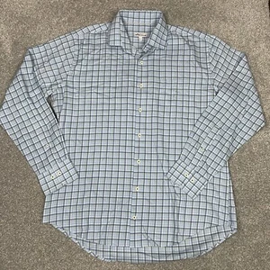 Camicia Peter Millar uomo L Albert River check a quadri sportiva elasticizzata con bottoni L/S - Foto 1 di 8