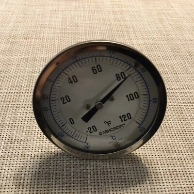Medidor de temperatura ASHCROFT -20 - 120°F (LN62L) Foto 1 de 3