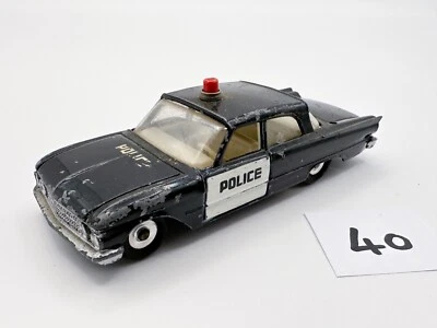 RARE VINTAGE DINKY TOYS # 258 FORD FAIRLANE USA POLICE PATROL CAR VGC 1963 - Image 1 of 4