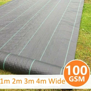 10M 25M 50M Long Heavy Duty Weed Control Fabric Barrier Membrane Ground Cover UK - Picture 1 of 24