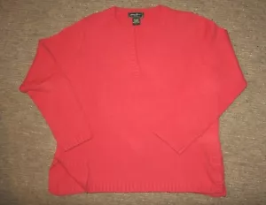 EDDIE BAUER ROSE COLOR SUMMER SWEATER SIZE LARGE WOMENS - Picture 1 of 8