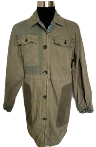Abrigo Chaqueta Utilitaria We The Free para Mujer Grande L Verde Ligero Midi Nuevo Sin Etiquetas - Imagen 1 de 10