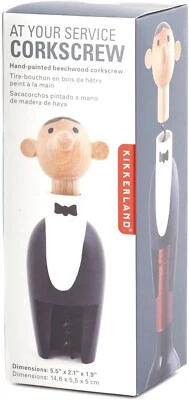 Sacacorchos Kikkerland Wine Butler madera de haya Foto 1 de 2