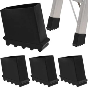 4 Pcs Scala Pieghevole Copertura Piedi Della Paraurti Pedana Piedini Gomma - Picture 1 of 10