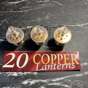 Vintage 3 X Premier Copper Lanterns From 20 Set New - Picture 1 of 2