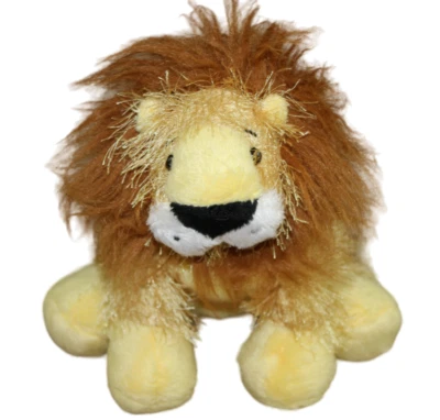 Ganz Webkinz Lion Plush Stuffed Animal Toy Yellow Tan 7" NO CODE - Image 1 of 4