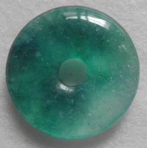 Myanmar Natürliche Jade Kreis Anhänger Eis Jedeit Burma Grün Halskette - Bild 1 von 4