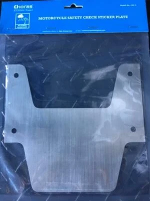 Soporte de matrícula de verificación de seguridad para motocicleta/scooter/ciclomotor Foto 1 de 2