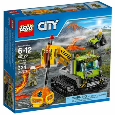 Lego City 60122 Volcano Explorers Volcano Crawler Track jackhammer Boulder NISB - Image 1 of 4