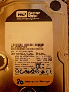 Western Digital Hard Driver ,1TB , WD1002FBYS , 7.2K , 3.5", Tested - Picture 1 of 3