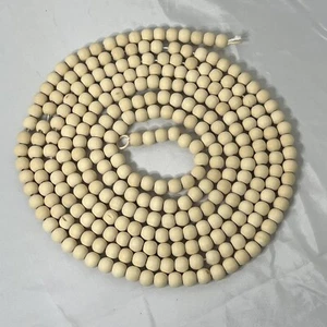 Guirnalda de cuentas de madera de granja de 12 pies con cuentas para decoración del hogar - Imagen 1 de 4