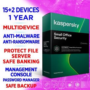 Kaspersky Small Office Security v8 15+2 devices 1 Year FULL EDITION inc 2 SERVER