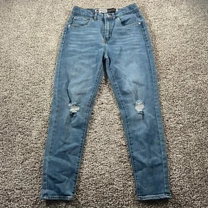 Vintage Levis Silver Tab Jeans Girls 12R Blue Mini Mom Denim Adjustable Waist - Picture 1 of 14