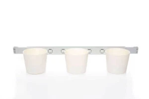 Herbes Et Pflanzenleiter, Escalier pour Plantes " Vega En Blanc Avec 3 Bacs - Photo 1/6