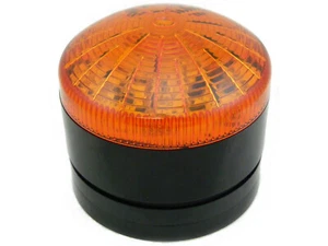 LED PANEL/SURFACE MOUNT FLASHING/STEADY AMBER BEACON 12-24VAC/DC - Picture 1 of 1