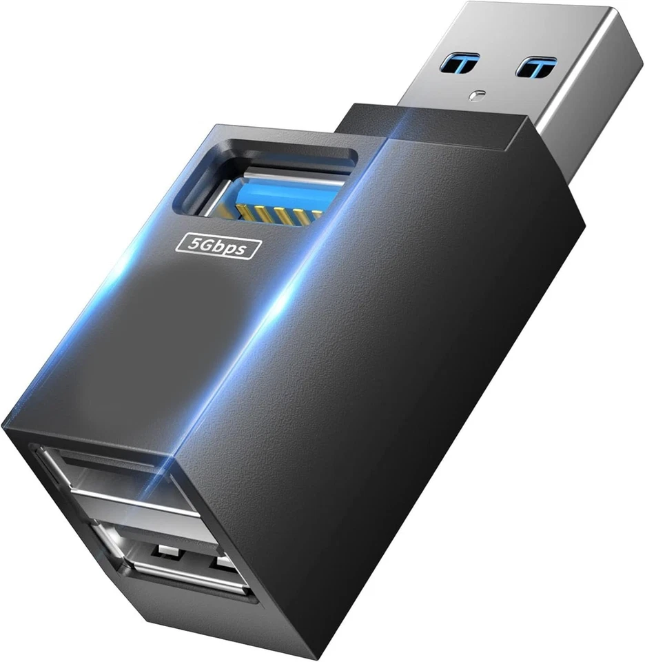 Hub USB mini, Multi porte 1x USB 3.0 2X USB 2.0, Multipla presa adattatore sdopp - Immagine 1 di 1