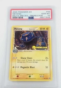 2005 Pokemon EX Delta Species #49 Metang Prerelease PSA 10 - Picture 1 of 2
