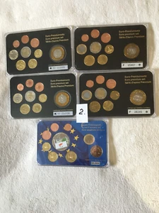 5 Sätze Euro Münzen versch.Jahre mit " Sondermünze " Auflage 50 000 Stk. " 2" - Bild 1 von 5