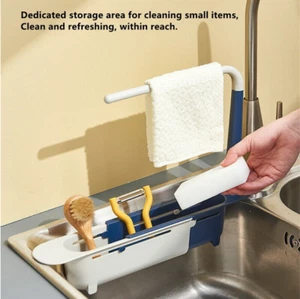 NEW Kitchen Storage Rack Holder Soap Sponges Sink Caddy Organizer Basket OZstock - Picture 1 of 10