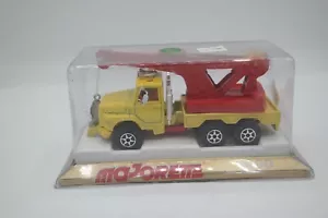 Vintage MAJORETTE Serie 3000 Crane Truck #3011 Yellow France Sealed Blister Pack - Picture 1 of 7