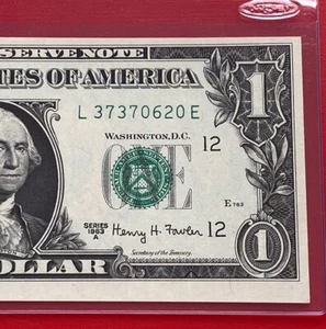 1963A $1 DOLLAR BILL ( SAN FRANCISCO L ) UNCIRCULATED - Picture 1 of 3