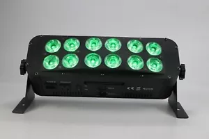 wireless dmx battery wall washer 12x18W rgbwa uv 6in1 dj stage wash bar light - Picture 1 of 10