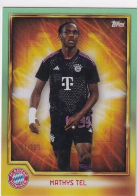 Topps Bayern Munich Fan Set Soccer 2023 FCBG-2 Mathys Tel Aqua 101/399 - Image 1 of 2