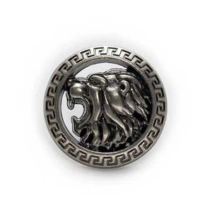 5pcs Retro Lion Metal Buttons Clothing Sewing Crafts Accessories Headband Decor - Picture 1 of 4