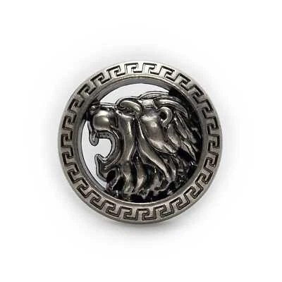 5pcs Retro Lion Metal Buttons Clothing Sewing Crafts Accessories Headband Decor - Image 1 of 2
