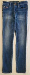 Womens Diesel Skinzee Denim Jeans Size 25 Slim / Skinny / High Waist / Stretch - Foto 1 di 17