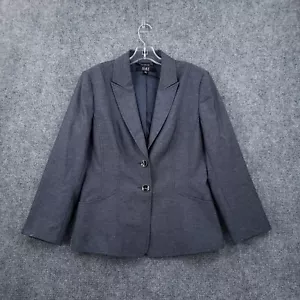 Alex Marie Jacket Womens 8 Blue Blazer Two-Button Long Sleeve Business Suit - Picture 1 of 11