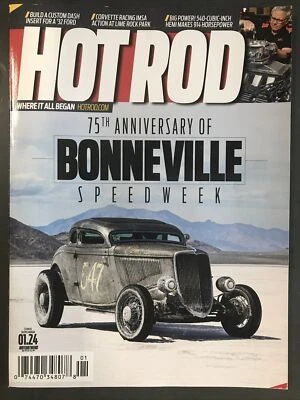 HOT ROD MAGAZINE-JANUARY 2024-75th ANNIVERSARY OF BONNEVILLE SPEED WEEK - Image 1 of 4