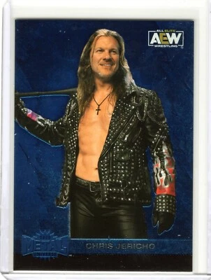 2022 AEW Metal Universe Blue Spectrum  Chris Jericho - Image 1 of 2