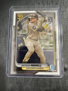 Jackson Merrill 2024 Bowman Chrome Rookie Card #27 San Diego Padres Invest π₯π - Picture 1 of 6