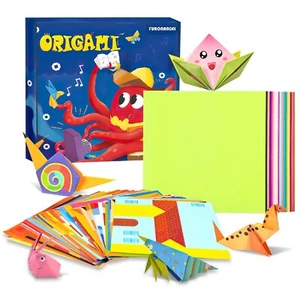 Kit de papel de origami para niños de 152 hojas con libro para manualidades y juguetes plegables hágalo usted mismo - Imagen 1 de 18