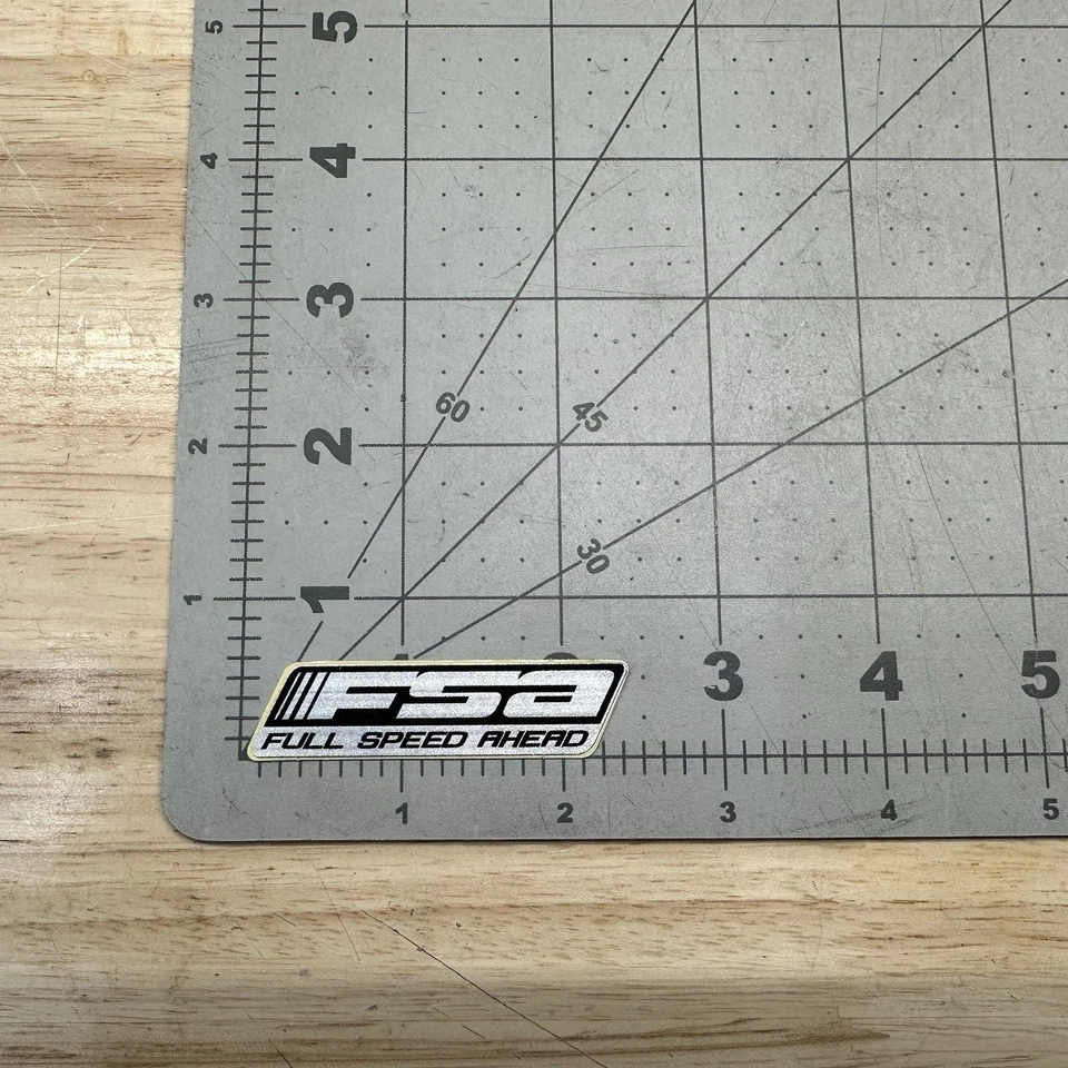 FSA Full Speed Ahead Stainless Logo Small Sticker Decal GENUINE - Image 1 of 1