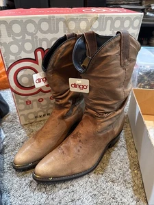 DINGO Stiefel Chestnut Oil Pig Gr. 10D braun geöltes Leder Stiefel Motorrad Gaucho - Bild 1 von 11