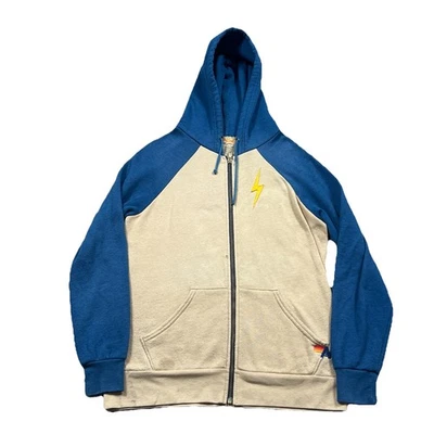 Sudadera con Capucha Aviator Nation Para Hombres Cremallera Lightning Bolt Chaqueta Sudadera Pequeña Foto 1 de 4