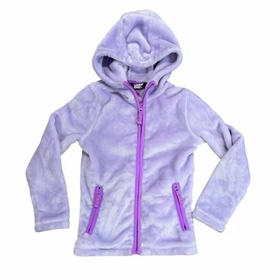 Chaqueta polar con cremallera más suave para niñas Lands’ End | Talla pequeña 6-7 | Púrpura Foto 1 de 4