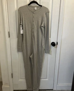 TNA Pinnacle Heather Light Grey Size Large Lounge Wear Union Suit Aritzia NWT - Picture 1 of 19