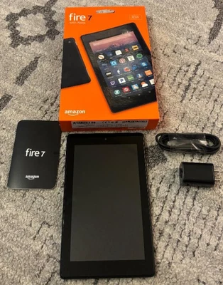 Amazon Fire 7 (7th Gen) 7" 8GB, Wi-Fi Tablet - Black - GREAT CONDITION - Image 1 of 4