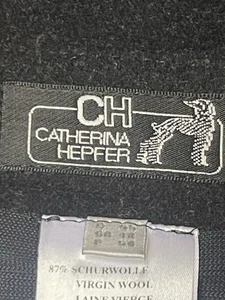 Vantage Catherine Hepfer Virgin Wool Skirt Grey Long Flared Hem Ladies U.K-18” - Picture 1 of 24