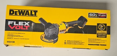 Dewalt DCG418B Flexvolt 60V Grinder 4 1/2 - 6" Cordless Brushless 60 volt NEW - Image 1 of 3