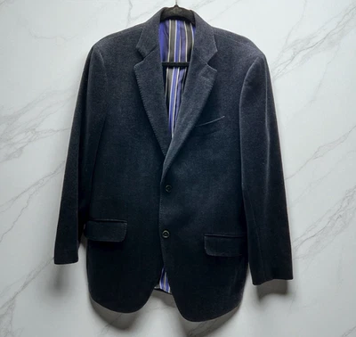 Blazer de lana para hombre Etro Milano traje chaqueta azul oscuro tweed EUR 52 US 42 Italia Foto 1 de 4