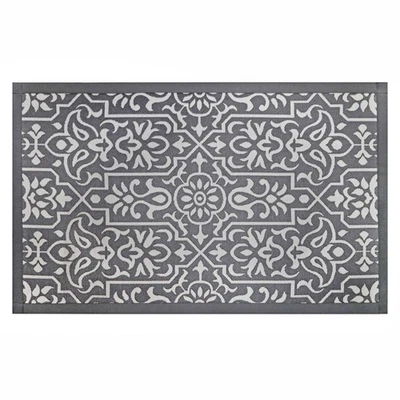 Alfombra de cocina interior Better Homes & Gardens gris polipropileno jacquard 20" x 34" Foto 1 de 4
