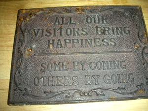 Bronze plaque antique Sign for House - Picture 1 of 1