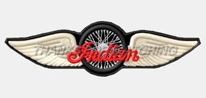 LARGE INDIAN MOTORCYCLE XL EMBROIDERED BACK PATCH IRON/SEW ON 11-5/8" x 3-1/4" - Bild 1 von 2